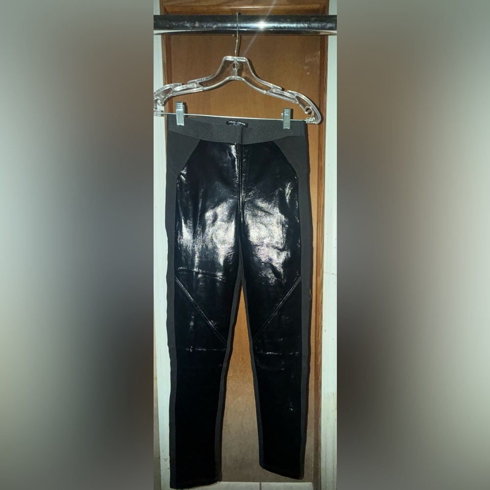Black Faux Leather Leggings